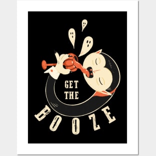 Halloween Get the boo ze vampire spooky Posters and Art